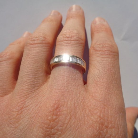 Vintage Diamond Ring 18K Gold 0.9ct, Solid Gold Engagement Appraisal Value $5800 - Picture 5 of 10